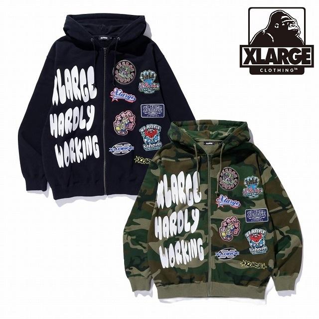 XLARGE エクストララージ パーカー ジップ MULTI LOGO ZIP UP