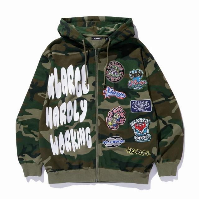 XLARGE パーカー XLARGE エクストララージ パーカー ジップ MULTI LOGO ZIP UP
