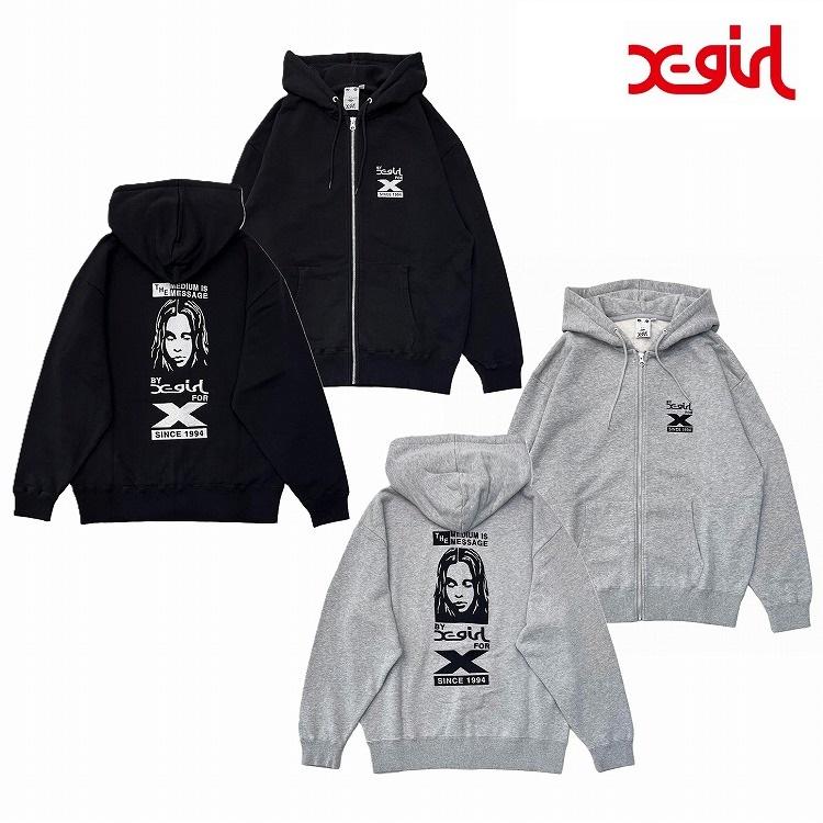 X-girl BY X-GIRL FOR X ZIP UP SWEAT HOODIE エックスガール X-girl BY X-GIRL FOR X ZIP UP SWEAT HOODIE エックスガール