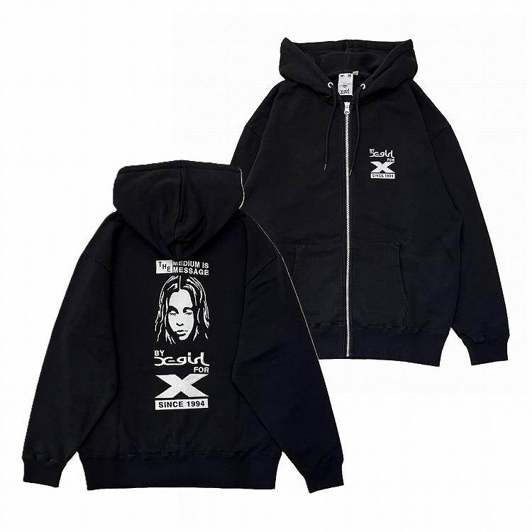 X-girl BY X-GIRL FOR X ZIP UP SWEAT HOODIE エックスガール X-girl BY X-GIRL FOR X ZIP UP SWEAT HOODIE エックスガール