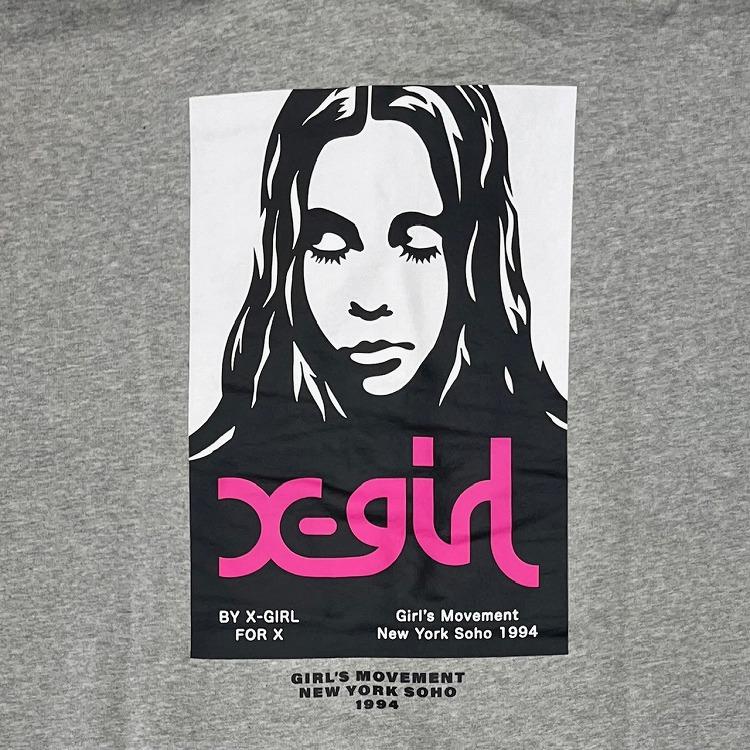 X-girl エックスガール パーカー FACE POSTER SWEAT HOODIE X-girl エックスガール パーカー FACE POSTER SWEAT HOODIE