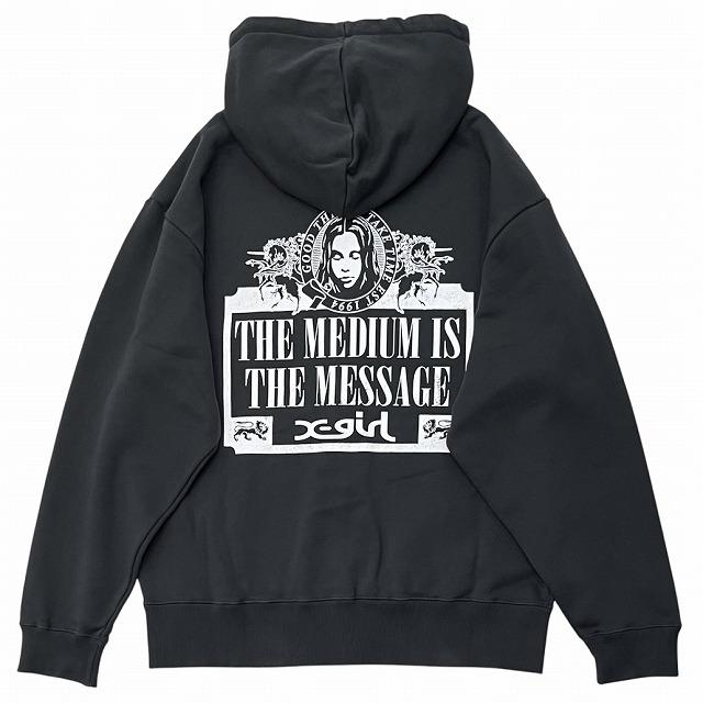 X-girl エックスガール ジップパーカー VINTAGE LABEL FACE LOGO X-girl エックスガール ジップパーカー VINTAGE LABEL FACE LOGO