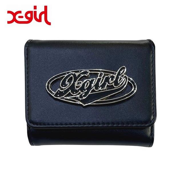 X-girl（エックスガール） 財布 OVAL LOGO BUCKLE MINI WALLET