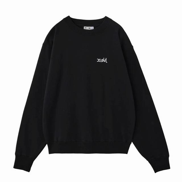 20%OFFセール X-girl エックスガール トレーナー スウェットトップス レディース 人気 ブランド FACE PATCH AND LOGO CREWNECK SWEAT TOP 105254012013 正規品 | X-girl | 03