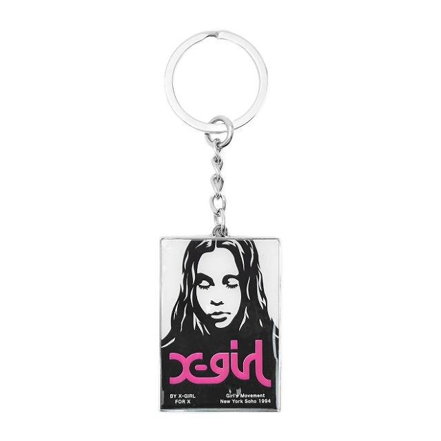 X-girl（エックスガール） キーホルダー キーチャーム フェイスロゴ