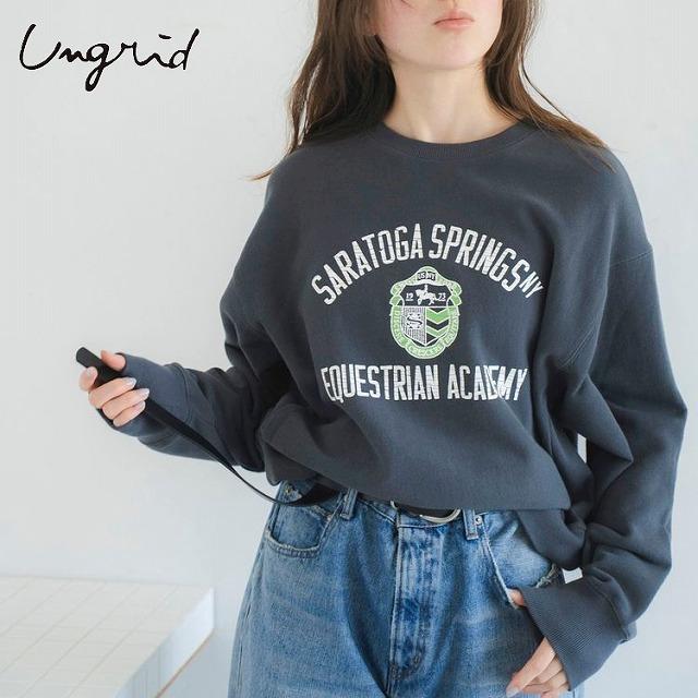 Ungrid（アングリッド） トレーナー スウェット ヴィンテージカレッジ