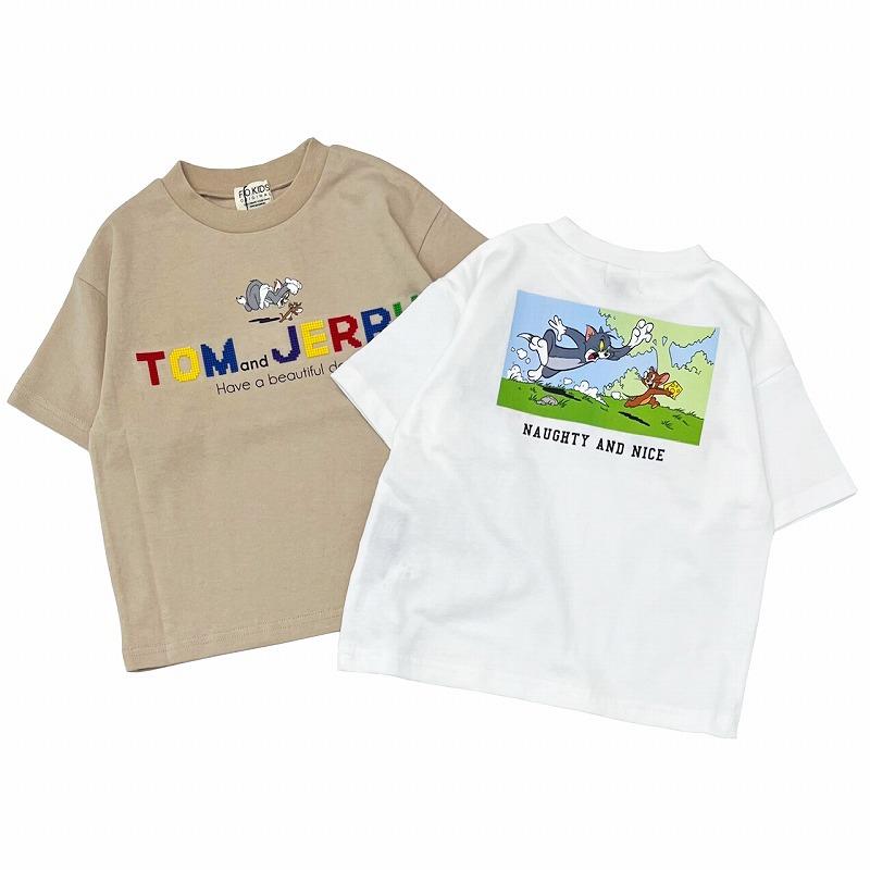 F.O.KIDS トムとジェリーコラボ ブロックロゴTシャツ エフ F.O.KIDS トムとジェリーコラボ ブロックロゴTシャツ エフ