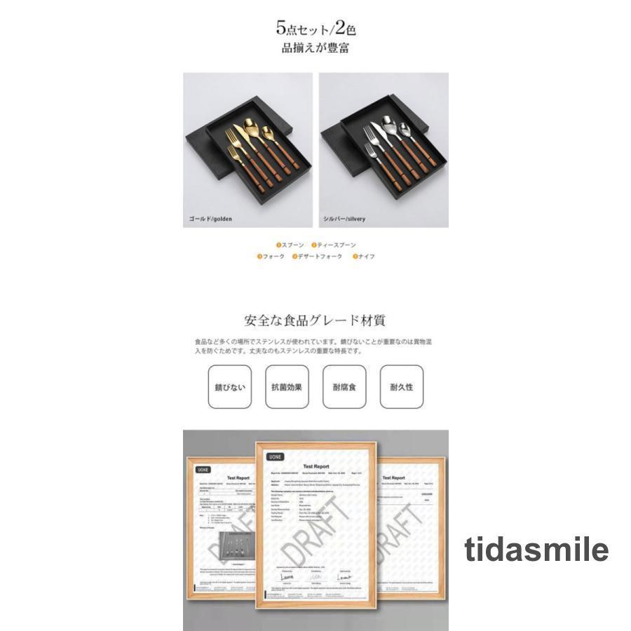 北欧風 カトラリーセット 5点セット 食器 豪華感 おしゃれ 2色