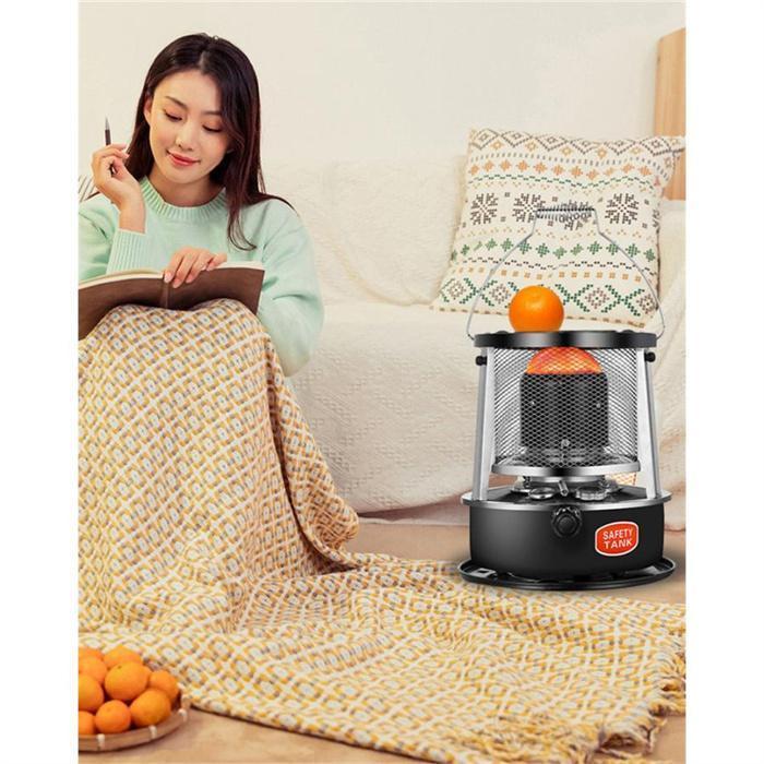 灯油ストーブ おしゃれ ヒーター 3秒だけで発熱 1台2役暖房器具 小型