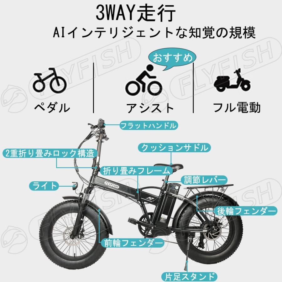 電動アシスト自転車 電動自転車 折りたたみ ブラック おしゃれ 折り畳み 軽い 軽量 原付自転車 Pse付きバッテリー メーカー直送 Flyfish ml500w48v15ah01 Takastore 通販 Yahoo ショッピング