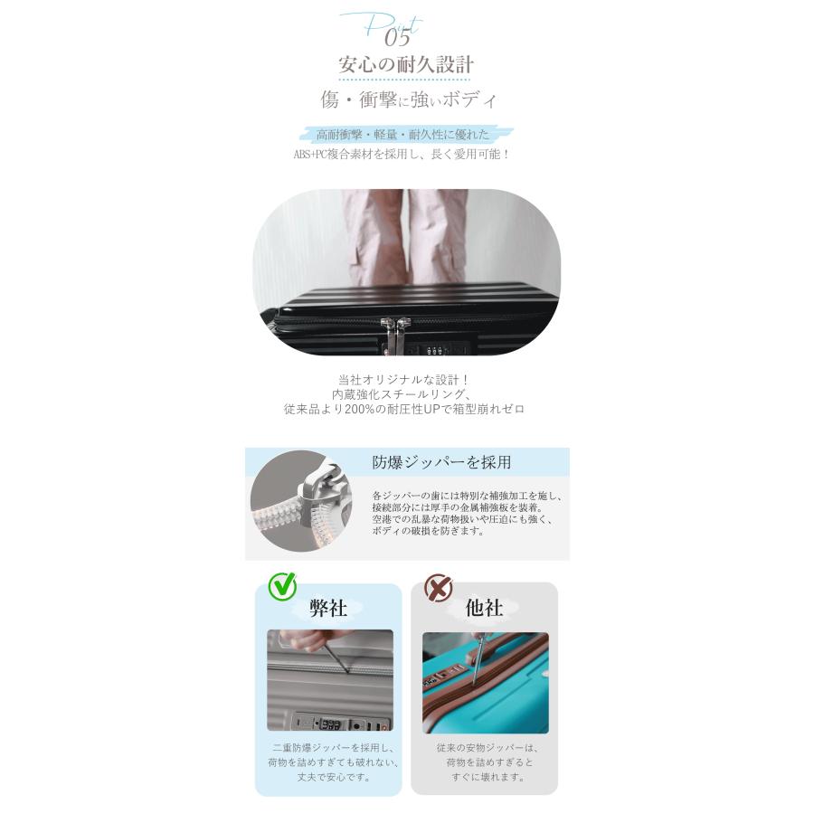 SKYFLYスーツケースフロントオープン 拡張機能 片開きキャリーバッグSサイズ 機内持ち込み ドリンクホルダー スマホスタンド隠しフック前開き静音ストッパーの画像