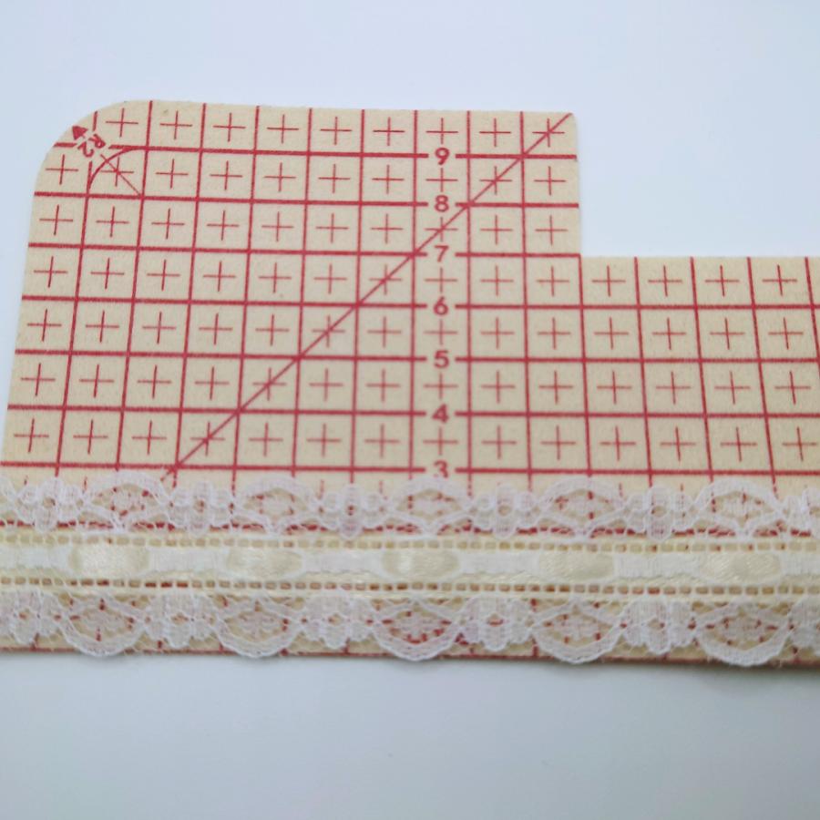 サテンリボンレース レースブレード 白レース 2.5cm幅 25mm幅 2m