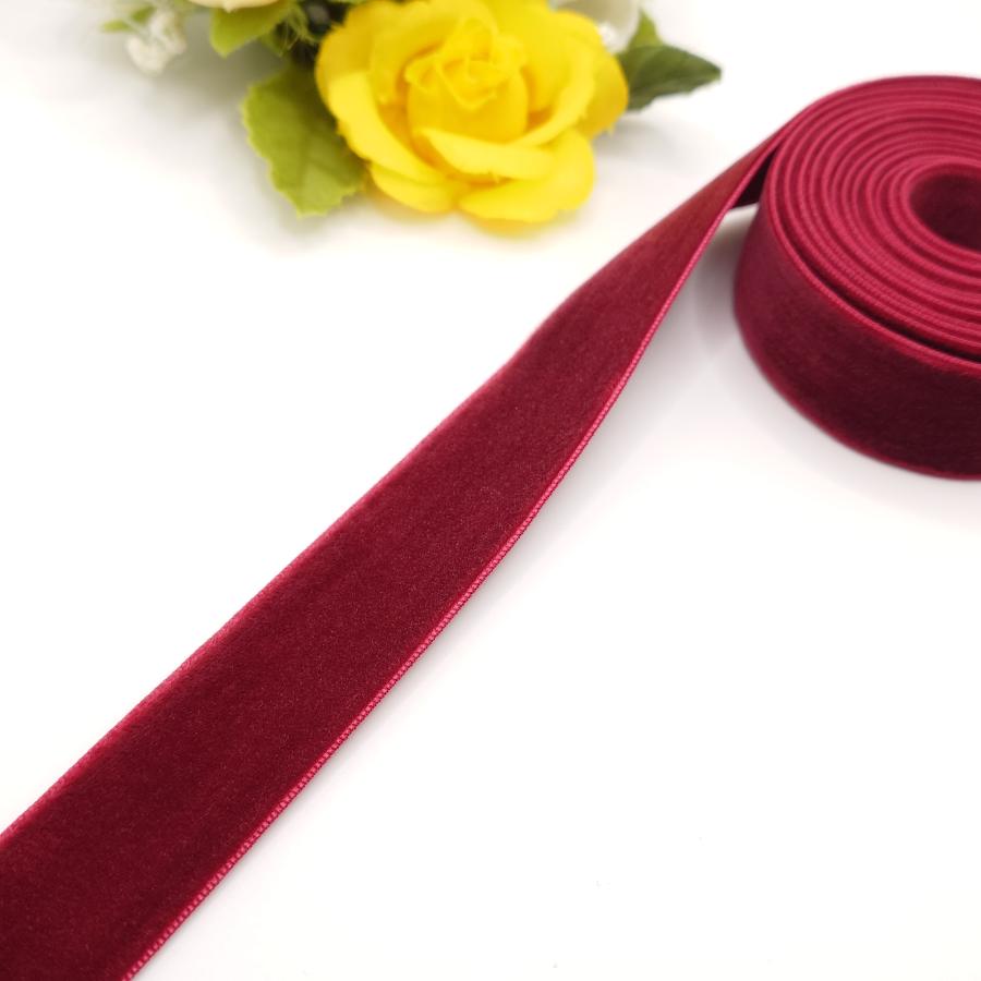25mm幅 両面ベルベットリボン ベロアリボン べっちん ヘアリボン ヘア