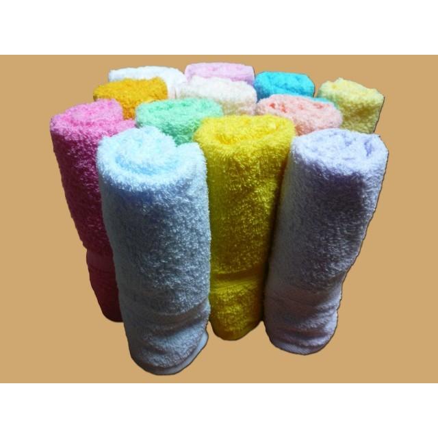 タオル カラーフェイスタオル全12色 約34cm×84cm 日本製 泉州