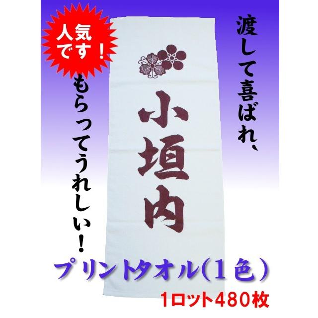 プリントタオル（1色）（1ロット480枚） TK414