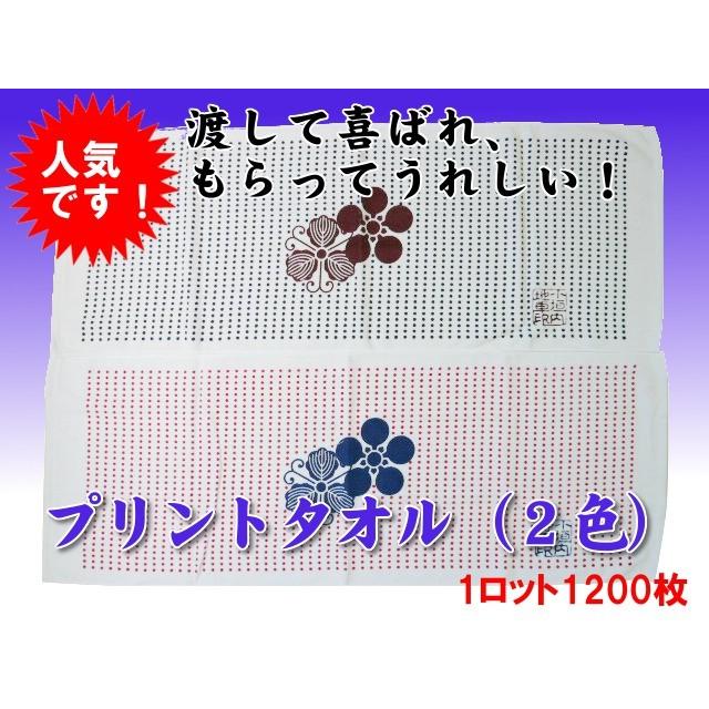 プリントフェイスタオル（2色）（1ロット1200枚） TK422