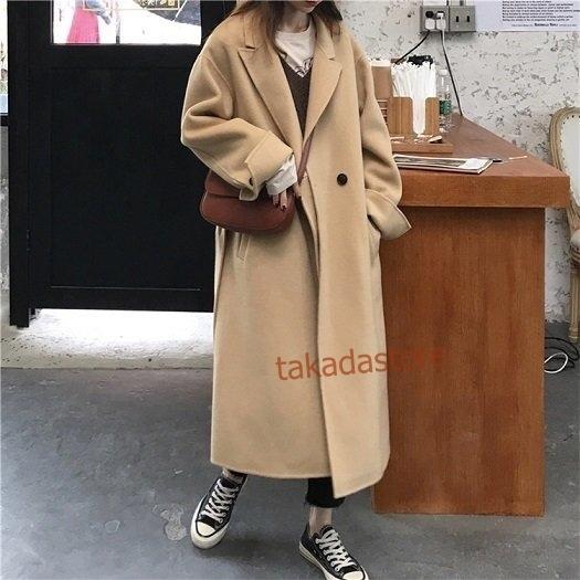 新品 シンプル ロング レディース チェスターコート フェミニン きれいめ シンプル ベルト ロング チェスターコート ブラック Clothes Good 秋冬 フェミニン きれいめ ベルト ルーズ ベージュ コート アウター Albinofoundation Org