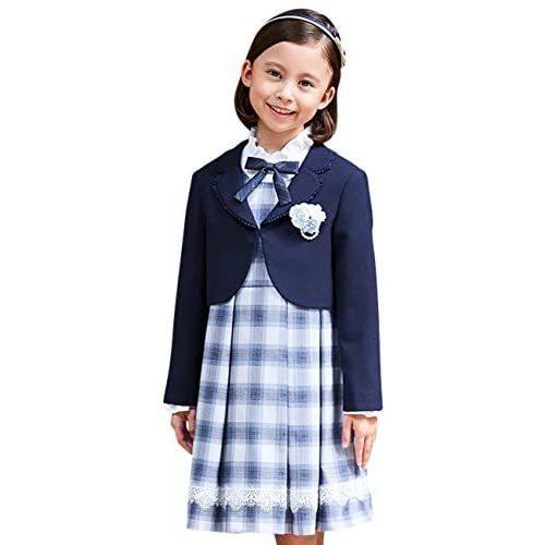 楽天ランキング1位 Chopin ショパン 入学式 女の子 スーツ 子供服 ニュアンスブルージャンパースカート3点セットスーツ 115 ネイビー 130 超歓迎 Kuljic Com