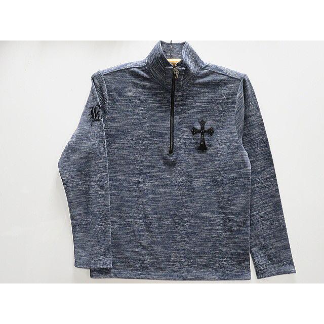 BE AMBITION   Zip Up長袖Tシャツ クロスワッペン　ビーアンビション BE AMBITION Zip Up長袖Tシャツ クロスワッペン ビーアンビション