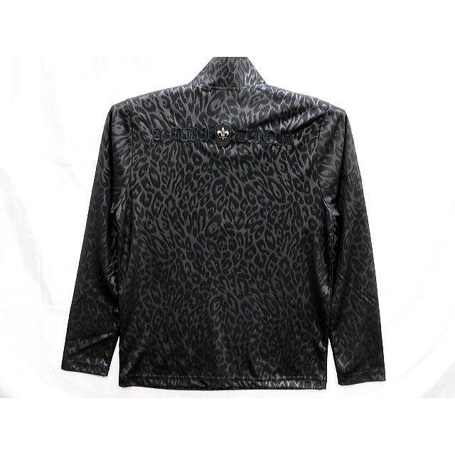 Be Ambition 長袖 ジップアップTシャツ 百合ワッペン＆ロゴ刺繍 ビー