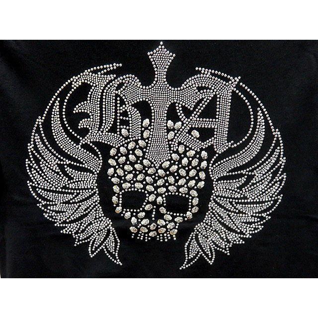 Be Ambition 半袖Tシャツ ジップアップ スカル＆ウイングストーン ビー