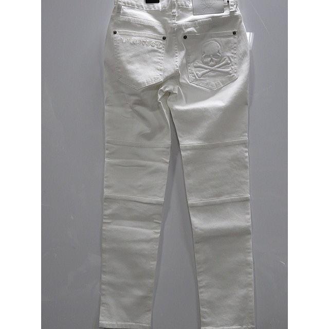 Be Ambition　スカル エンボス 　ホワイトチノパンツ　 ビーアンビション Be Ambition スカル エンボス ホワイトチノパンツ ビーアンビション