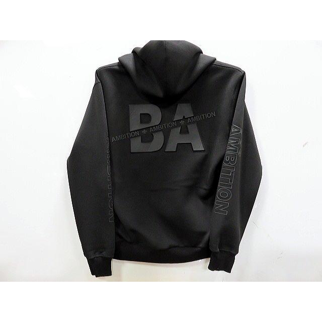 Be Ambition　ロゴエンボス＆ラバープリント 長袖パーカー　ビーアンビション Be Ambition ロゴエンボス＆ラバープリント 長袖パーカー ビー