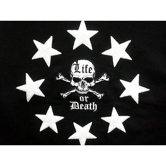 ビーアンビション　裏毛トレーナー　スター＆スカル刺繍  BE AMBITION ビーアンビション 裏毛トレーナー スター＆スカル刺繍 BE AMBITION