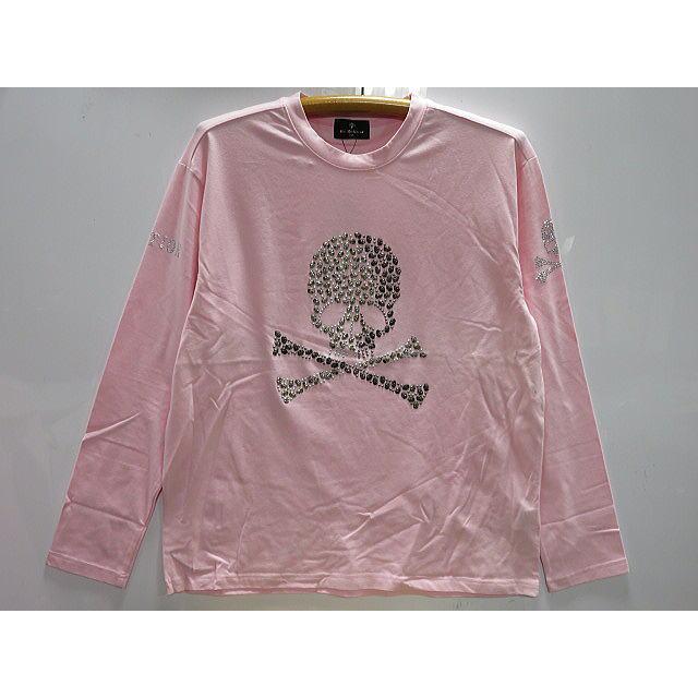 大きいサイズ　４L　BE AMBITION   スカル＆ロゴストーン 長袖Tシャツ 　ビーアンビション ビーアンビション 長袖Tシャツ スカルストーン BE AMBITION