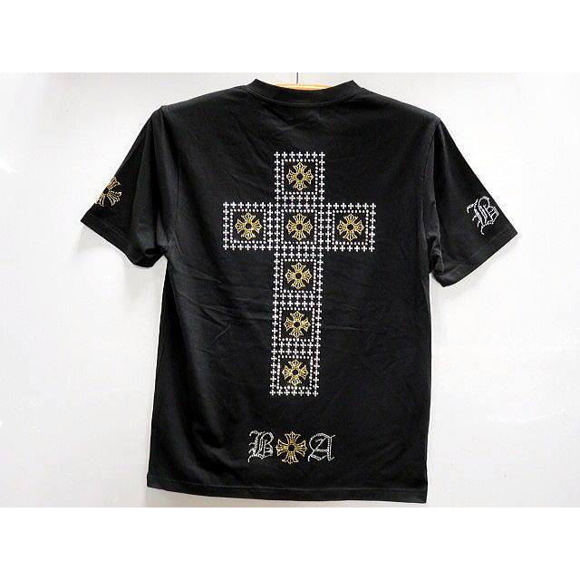 BE AMBITION 半袖VネックTシャツ クロススタッズ ビーアンビション 