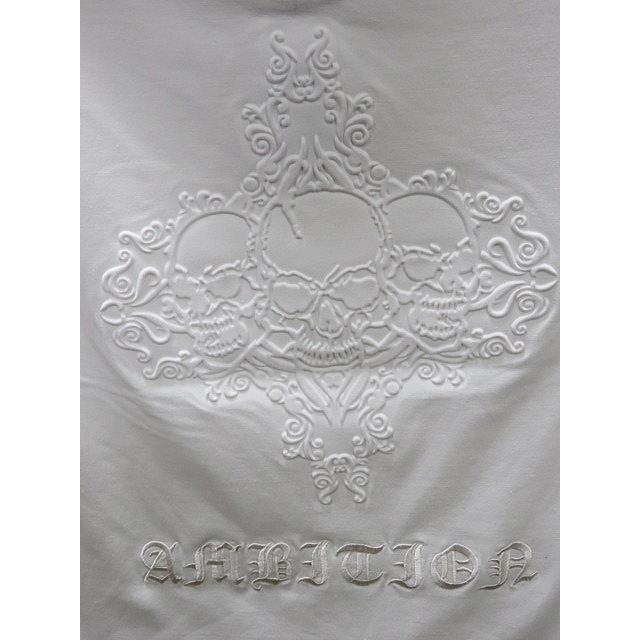 Be Ambition 半袖Tシャツ スカルエンボス ロゴ刺繍 ビーアンビション