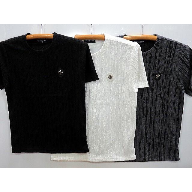 Be Ambition 半袖Tシャツ 百合ワッペン ロゴ刺繍 ビーアンビシ