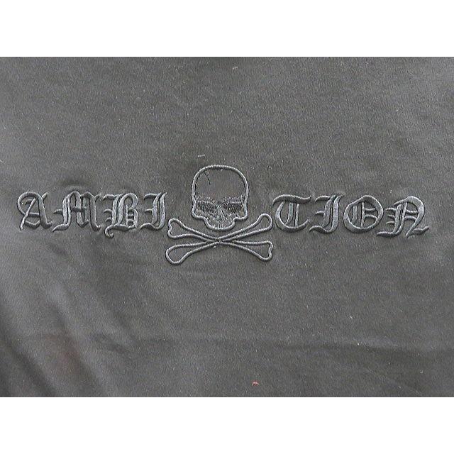 BE AMBITION スカルパイソン柄 レイヤード5分袖VネックTシャツ ビー