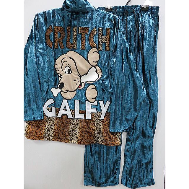 GALFY ガルフィー ベルボア上下セット ヒョウ柄切替【代引不可商品