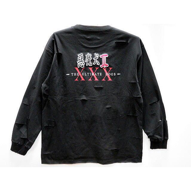 ガルフィー GALFY CRUTCH BRAND ダメージ加工Tシャツサブカル CRUTCH GALFY ガルフィー ダメージ加工 長袖Tシャツ【代引不可商品