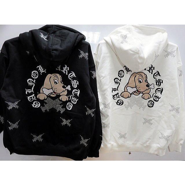 CRUTCH GALFY   ガルフィ  ラインストーンパーカー CRUTCH GALFY ガルフィ ラインストーンパーカー 【代引不可商品