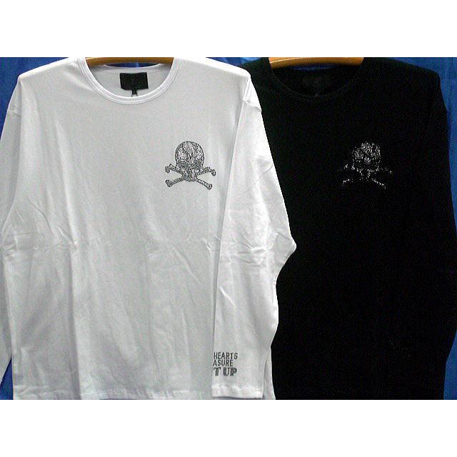 大きいサイズ クールドライブストライカー 長袖Tシャツ スカルライン