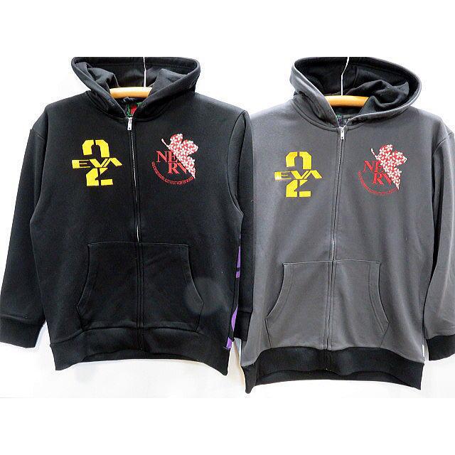 エヴァンゲリオン×錦 月下桜弐号機パーカー EVANGELION × NISHIKI