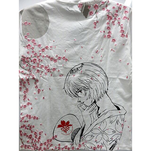 エヴァンゲリオンX錦コラボ 綾波夜桜 半袖Tシャツ EVANGELION