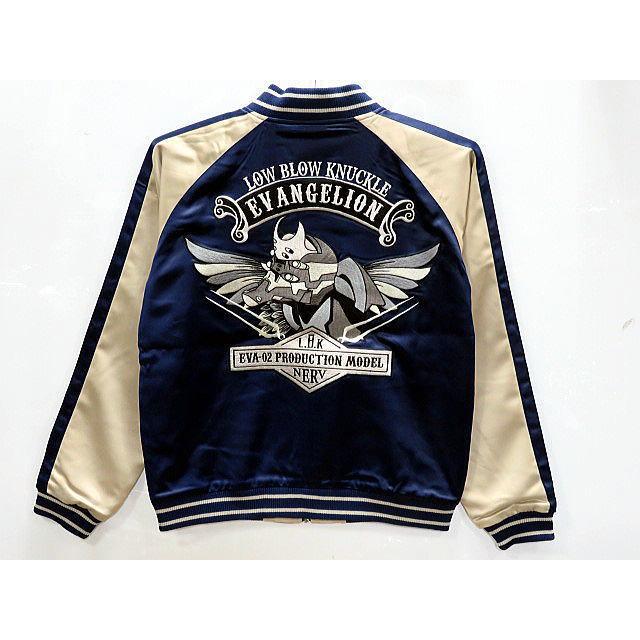 エヴァンゲリオン×LOW BLOW KNUCKLE コラボ　ウイング弐号機 スカジャン EVA × ローブローナックル エヴァンゲリオン×LOW BLOW KNUCKLE コラボ ウイング弐号機 スカジャン
