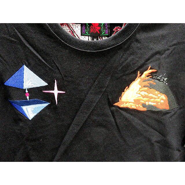 エヴァンゲリヲンX錦コラボ 半袖Tシャツ 初号機VS赤龍 刺繍