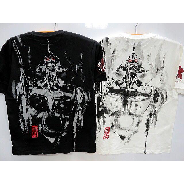 エヴァンゲリヲンX錦コラボ 半袖Tシャツ 墨絵風初号機 咆哮 EVA