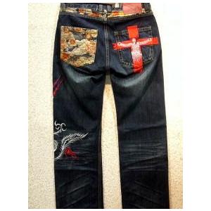 エヴァンゲリオンX錦コラボデニムパンツ 龍Xリリス 刺繍
