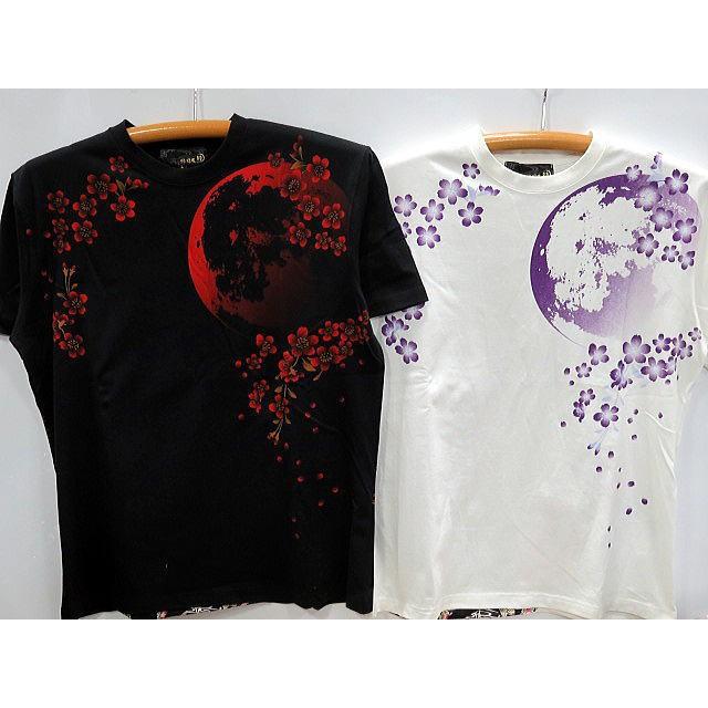 XG 黒花柄刺繍 Tシャツ 花旅楽団 桜柄 刺繍 Tシャツ