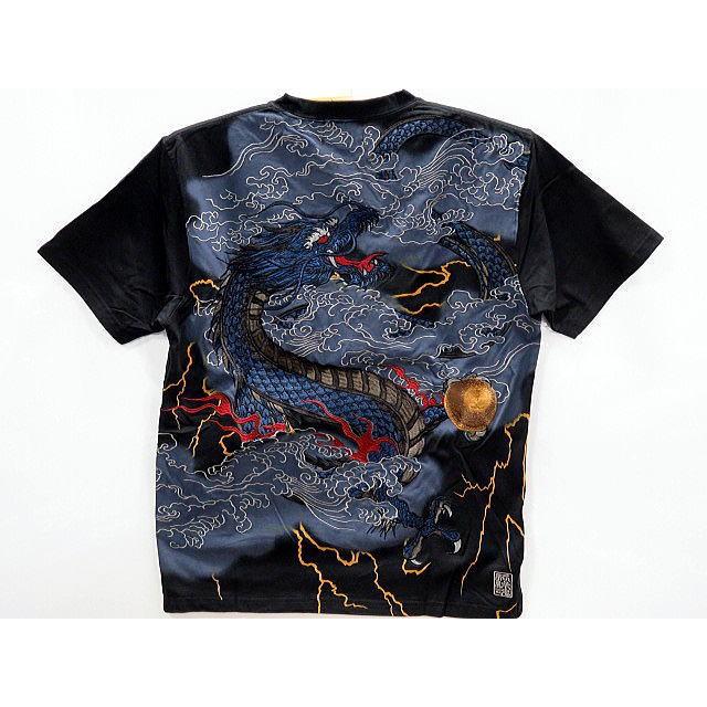 絡繰魂  和柄　半袖Tシャツ　青龍雷雲　カラクリ魂 絡繰魂 和柄 半袖Tシャツ 青龍雷雲 カラクリ魂 : takafuku1915 - 通販