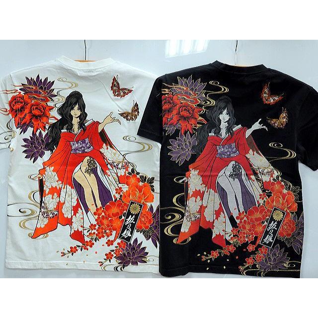 抜刀娘　半袖Tシャツ　妃那　蝶の舞　絡繰魂 抜刀娘 半袖Tシャツ 妃那 蝶の舞 絡繰魂 : takafuku1915 - 通販