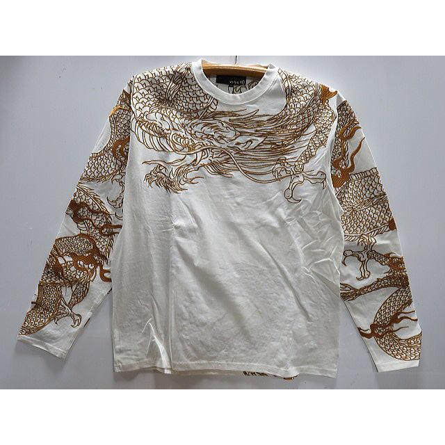 絡繰魂・粋　 和柄　長袖Tシャツ　龍乱れ　 カラクリ魂 絡繰魂・粋 和柄 長袖Tシャツ 龍乱れ カラクリ魂 : takafuku1915