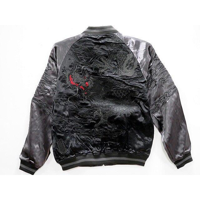 絡繰魂 漆 URUSHI 漆ノ龍 黒雲 リバーシブルスカジャン 和柄 カラクリ