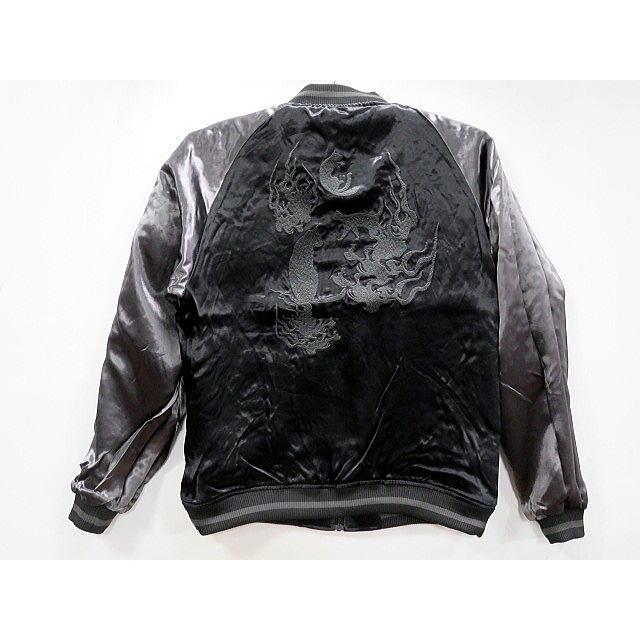 C*n様 絡繰魂 URUSHI 漆黒 化け猫 リバーシブル スカジャン XXL 絡繰魂 漆 URUSHI 猫又 リバーシブルスカジャン 和柄 カラクリ魂