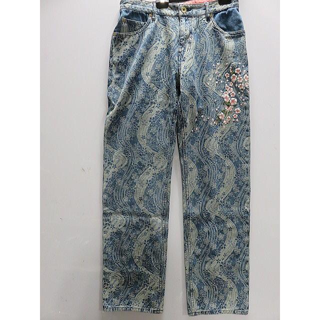 絡繰魂 デニムパンツ 和柄 桜流水 カラクリ魂 : takafuku1915 - 通販